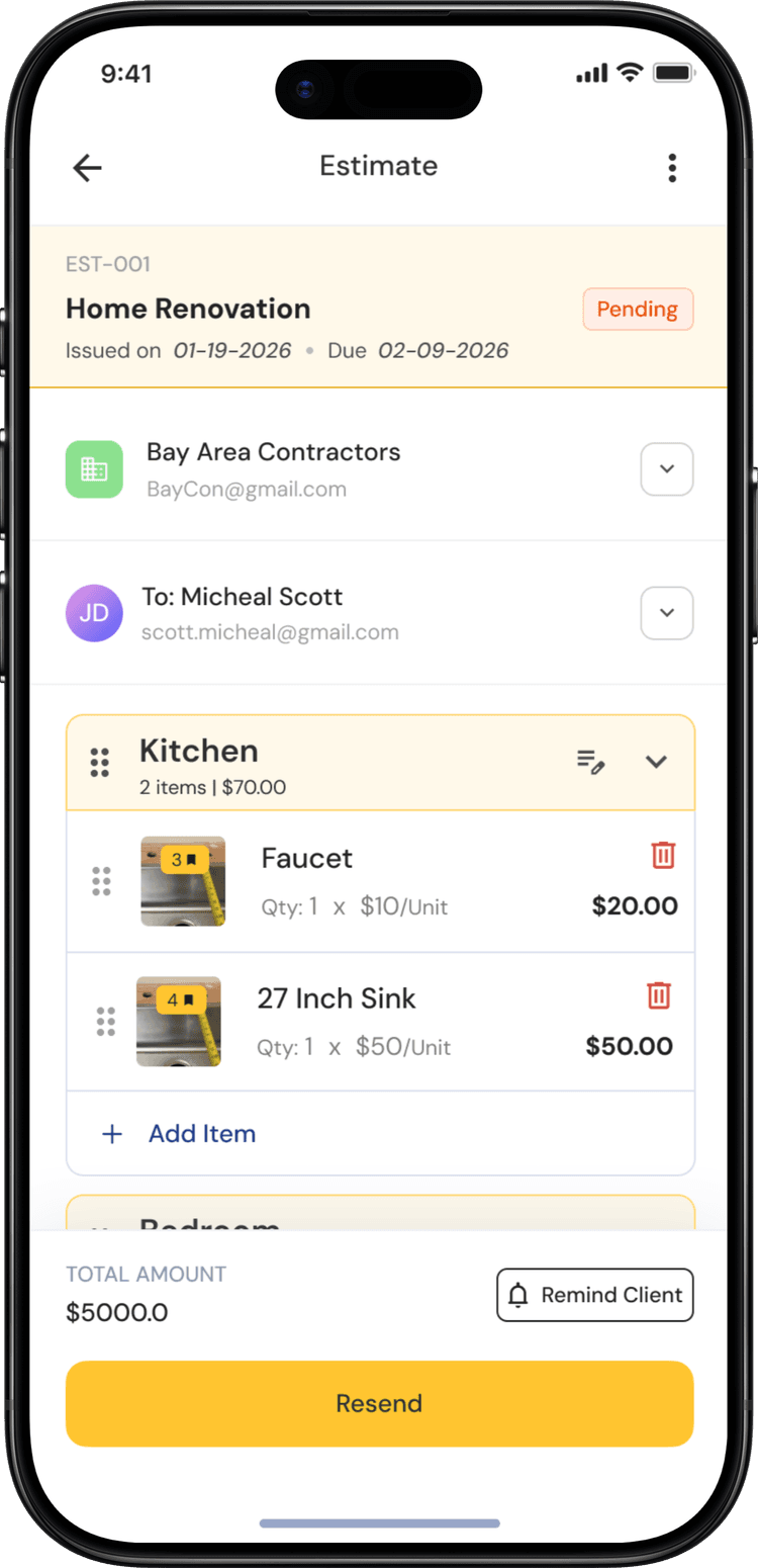 Emendo AI solution screen